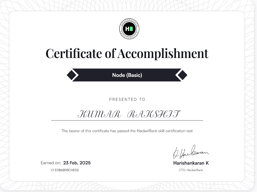 Node(Basic) Certificate